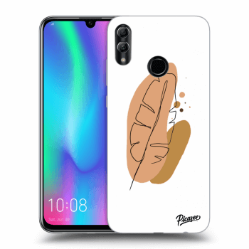 Picasee Honor 10 Lite Hülle - Schwarzes Silikon - Feather brown