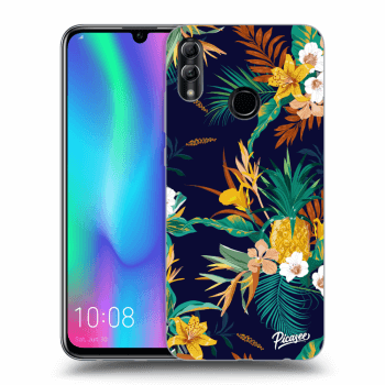 Picasee Honor 10 Lite Hülle - Schwarzes Silikon - Pineapple Color