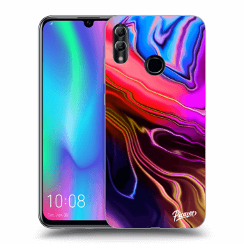 Picasee Honor 10 Lite Hülle - Schwarzes Silikon - Electric