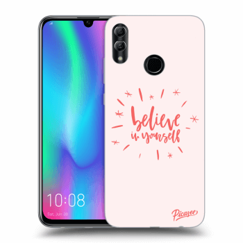 Picasee Honor 10 Lite Hülle - Schwarzes Silikon - Believe in yourself