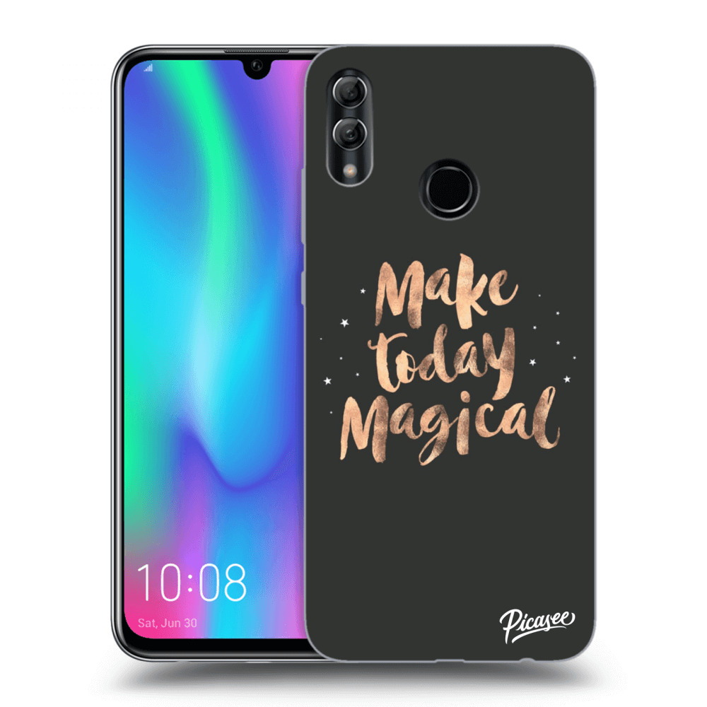 Picasee Honor 10 Lite Hülle - Schwarzes Silikon - Make today Magical