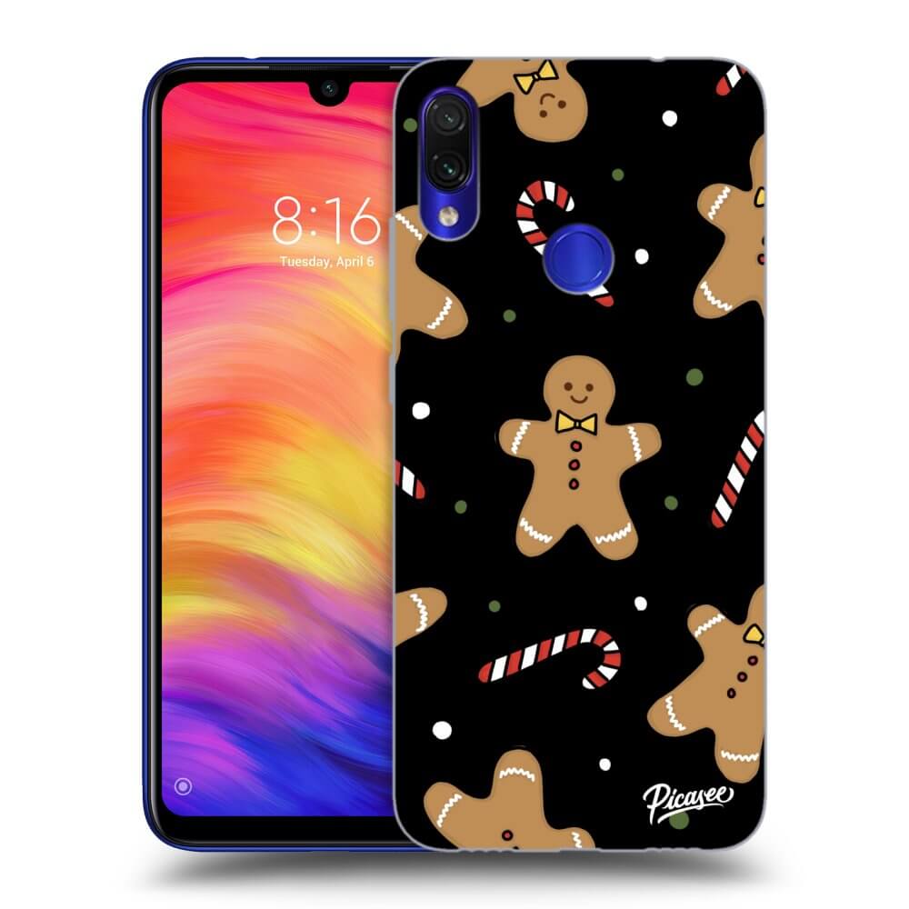 Picasee Xiaomi Redmi Note 7 Hülle - Schwarzes Silikon - Gingerbread