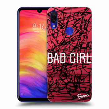 Picasee Xiaomi Redmi Note 7 Hülle - Transparentes Silikon - Bad girl