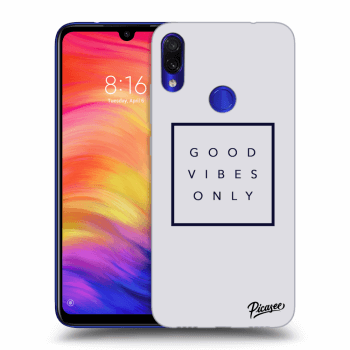 Picasee Xiaomi Redmi Note 7 Hülle - Transparentes Silikon - Good vibes only