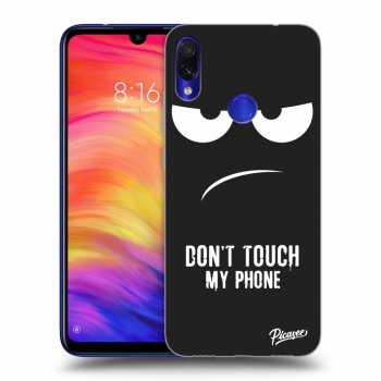 Picasee Xiaomi Redmi Note 7 Hülle - Schwarzes Silikon - Don't Touch My Phone