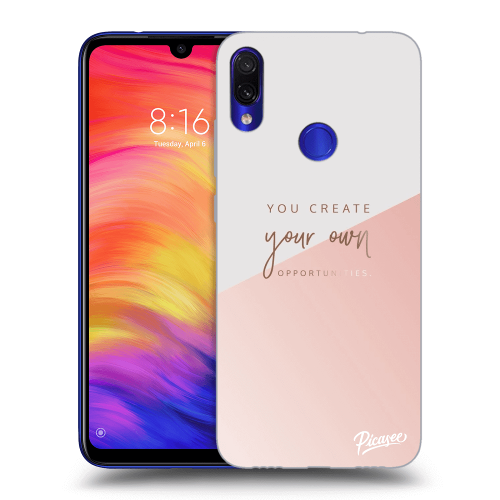 Picasee Xiaomi Redmi Note 7 Hülle - Schwarzes Silikon - You create your own opportunities