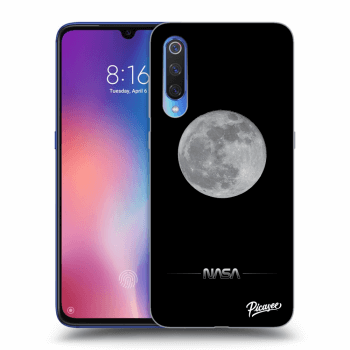 Picasee Xiaomi Mi 9 Hülle - Schwarzes Silikon - Moon Minimal