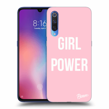 Picasee Xiaomi Mi 9 Hülle - Schwarzes Silikon - Girl power