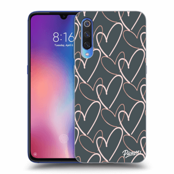 Picasee Xiaomi Mi 9 Hülle - Schwarzes Silikon - Lots of love