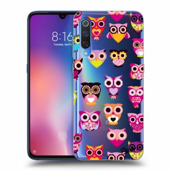 Picasee Xiaomi Mi 9 Hülle - Transparentes Silikon - Owls