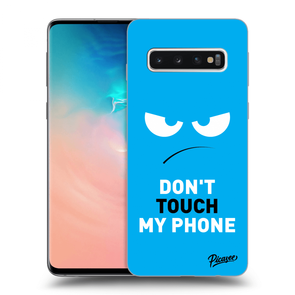 Picasee ULTIMATE CASE für Samsung Galaxy S10 G973 - Angry Eyes - Blue
