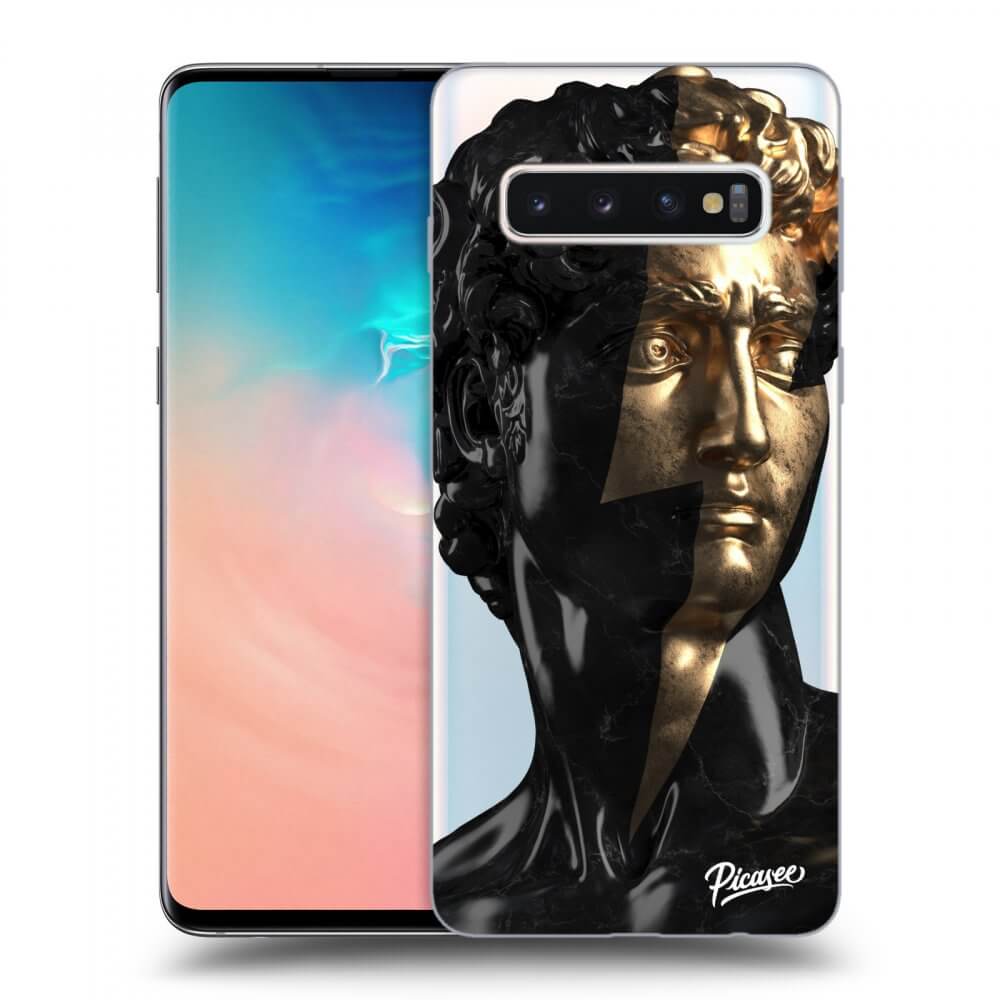 Picasee Samsung Galaxy S10 G973 Hülle - Transparentes Silikon - Wildfire - Black