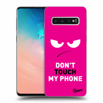 Picasee ULTIMATE CASE für Samsung Galaxy S10 G973 - Angry Eyes - Pink
