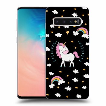 Hülle für Samsung Galaxy S10 G973 - Einhorn Sternenhimmel