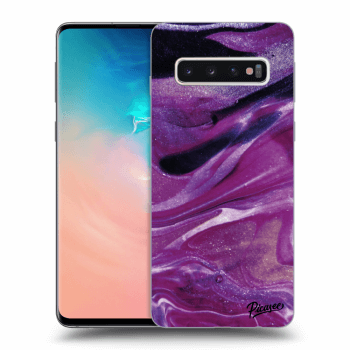 Hülle für Samsung Galaxy S10 G973 - Purple glitter