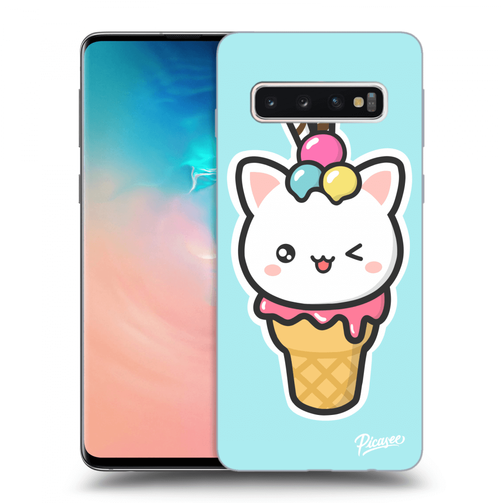 Picasee ULTIMATE CASE für Samsung Galaxy S10 G973 - Ice Cream Cat