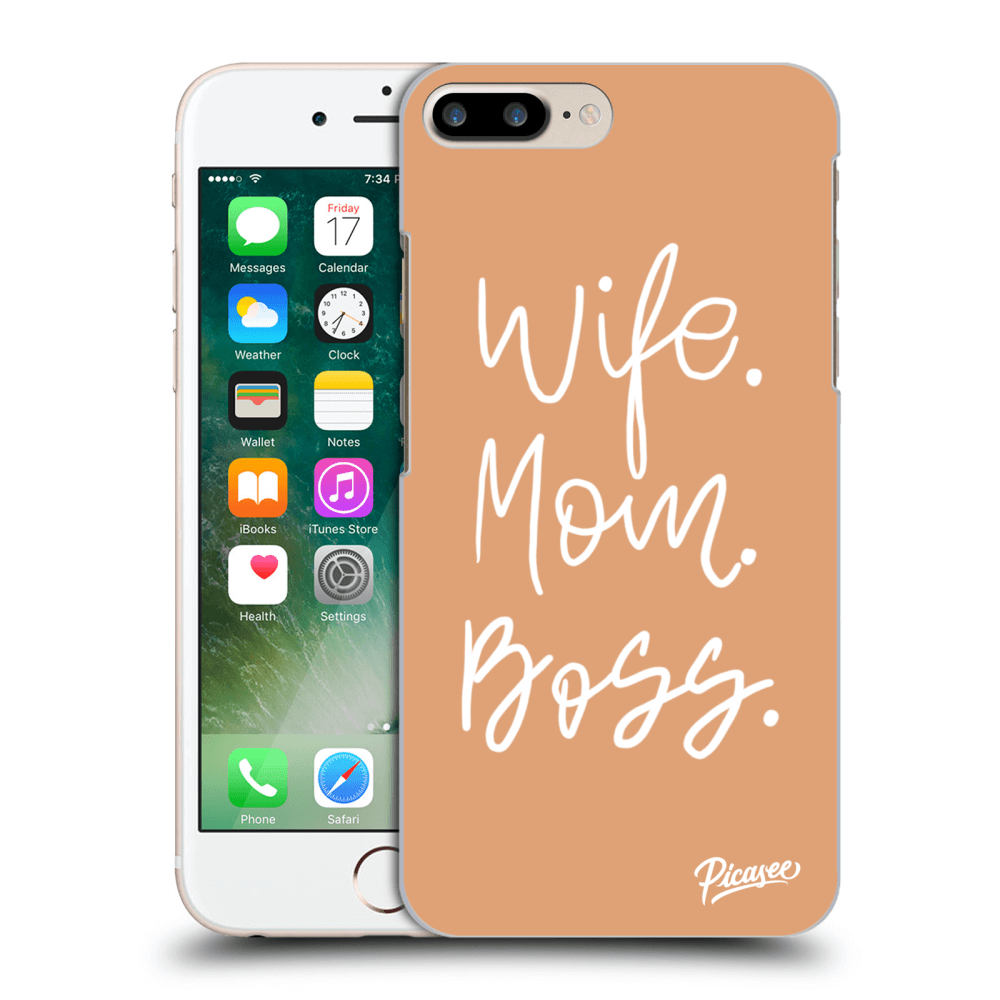 Apple IPhone 8 Plus Hülle - Transparentes Silikon - Boss Mama