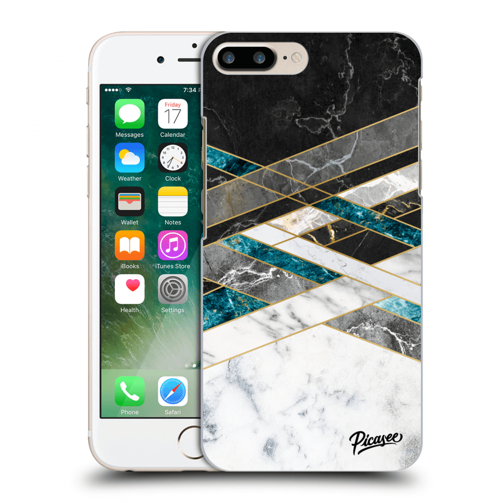 Picasee ULTIMATE CASE für Apple iPhone 8 Plus - Black & White geometry