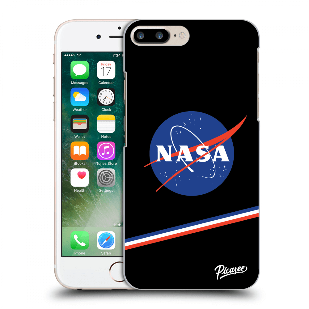 Picasee Apple iPhone 8 Plus Hülle - Transparentes Silikon - NASA Original
