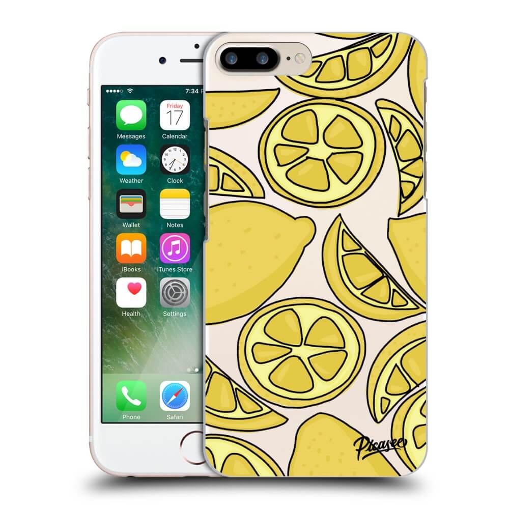 Picasee Apple iPhone 8 Plus Hülle - Transparentes Silikon - Lemon