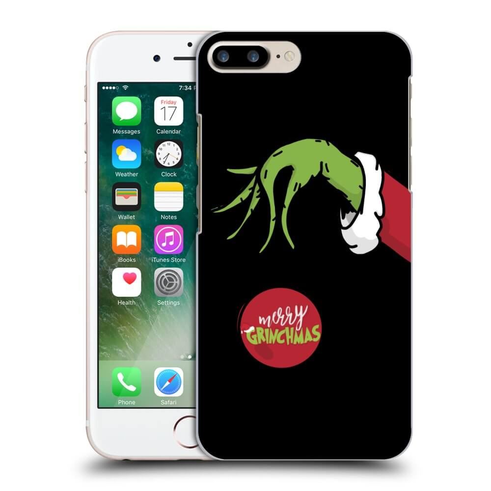 Picasee Apple iPhone 8 Plus Hülle - Schwarzes Silikon - Grinch