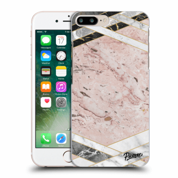 Hülle für Apple iPhone 8 Plus - Pink geometry