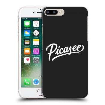 Picasee Apple iPhone 8 Plus Hülle - Schwarzes Silikon - Picasee - White