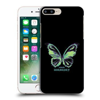 Picasee Apple iPhone 8 Plus Hülle - Transparentes Silikon - Diamanty Blue