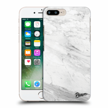 Hülle für Apple iPhone 8 Plus - White marble