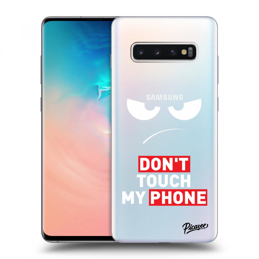 Picasee Samsung Galaxy S10 Plus G975 Hülle - Transparentes Silikon - Angry Eyes - Transparent