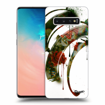Picasee Samsung Galaxy S10 Plus G975 Hülle - Transparentes Silikon - Roses white
