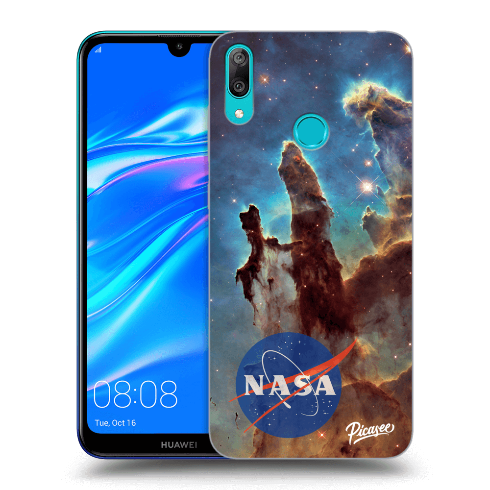 Picasee Huawei Y7 2019 Hülle - Transparentes Silikon - Eagle Nebula