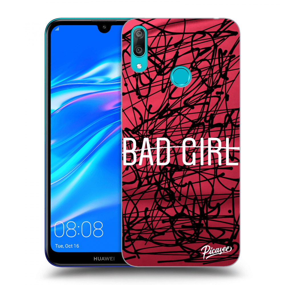 Picasee Huawei Y7 2019 Hülle - Transparentes Silikon - Bad girl