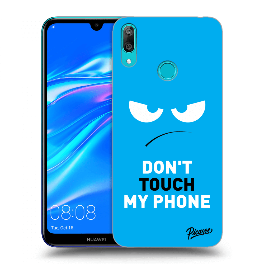 Picasee ULTIMATE CASE für Huawei Y7 2019 - Angry Eyes - Blue