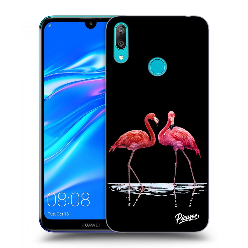 Picasee ULTIMATE CASE für Huawei Y7 2019 - Flamingos couple