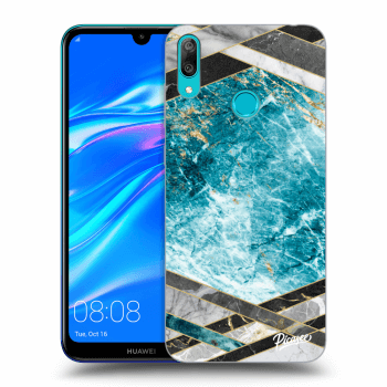 Picasee ULTIMATE CASE für Huawei Y7 2019 - Blue geometry