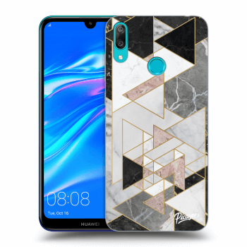Picasee Huawei Y7 2019 Hülle - Schwarzes Silikon - Light geometry
