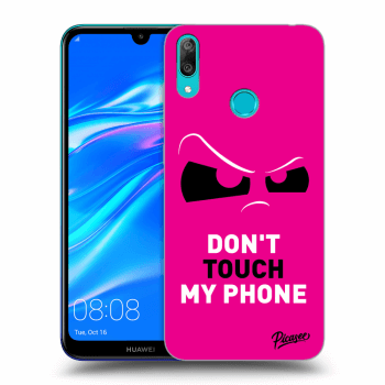 Hülle für Huawei Y7 2019 - Cloudy Eye - Pink