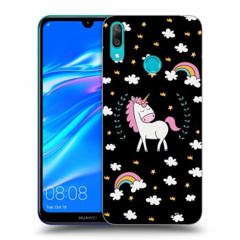 Hülle für Huawei Y7 2019 - Einhorn Sternenhimmel