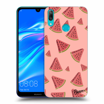 Picasee Huawei Y7 2019 Hülle - Schwarzes Silikon - Watermelon