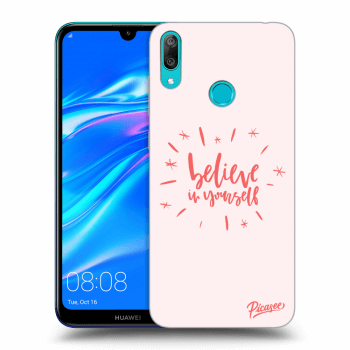 Picasee Huawei Y7 2019 Hülle - Transparentes Silikon - Believe in yourself