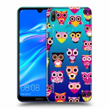 Picasee Huawei Y7 2019 Hülle - Transparentes Silikon - Owls