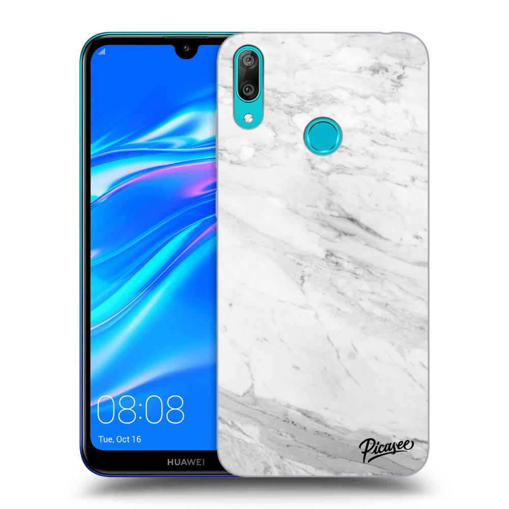 Picasee ULTIMATE CASE für Huawei Y7 2019 - White marble