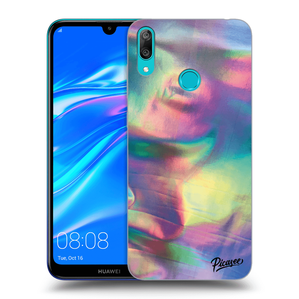 Picasee Huawei Y7 2019 Hülle - Transparentes Silikon - Holo