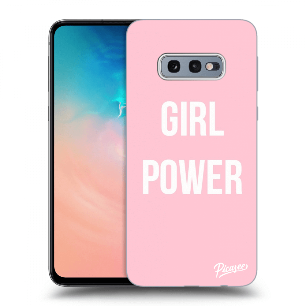 Picasee Samsung Galaxy S10e G970 Hülle - Schwarzes Silikon - Girl power