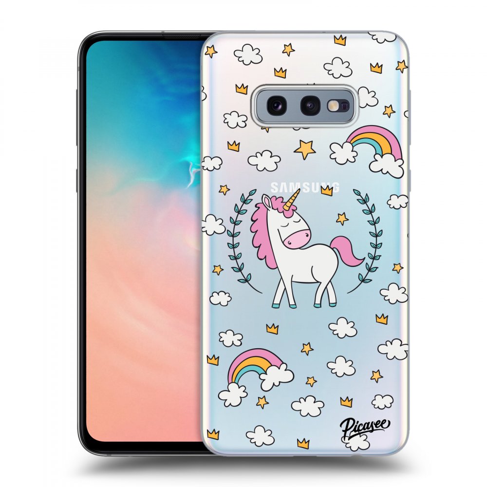 Picasee Samsung Galaxy S10e G970 Hülle - Transparentes Silikon - Unicorn star heaven