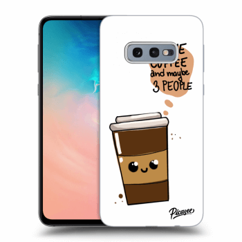 Picasee Samsung Galaxy S10e G970 Hülle - Schwarzes Silikon - Cute coffee