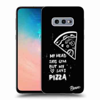 Picasee Samsung Galaxy S10e G970 Hülle - Schwarzes Silikon - Pizza