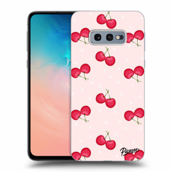 Picasee Samsung Galaxy S10e G970 Hülle - Transparentes Silikon - Cherries