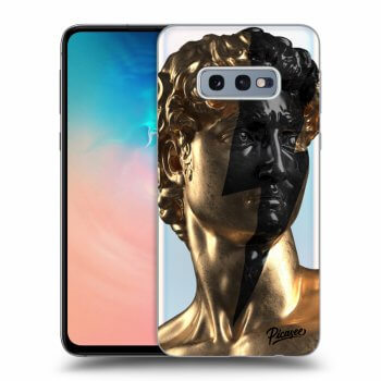 Picasee Samsung Galaxy S10e G970 Hülle - Transparentes Silikon - Wildfire - Gold